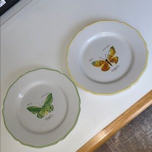 Marc Lacaze William Sonoma Butterfly Plates 2008